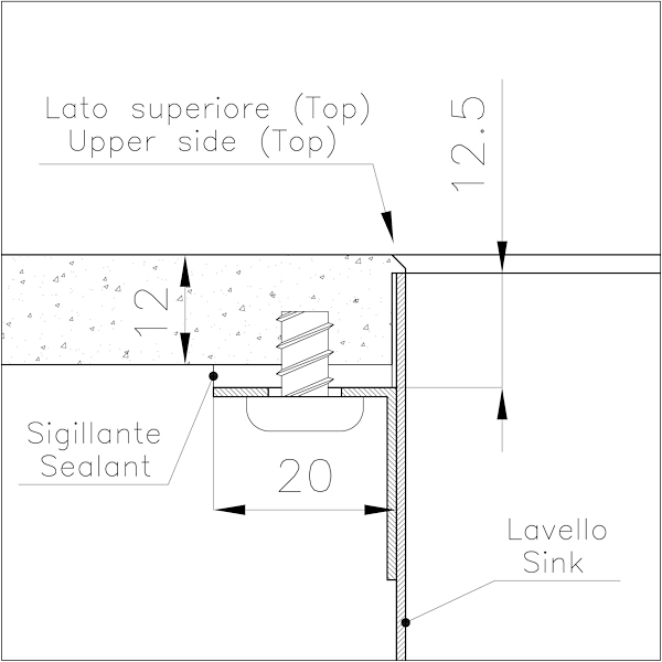 4155018 Раковина Phantom Edge Copper - 4155018 Fosterspa  - Вид №2