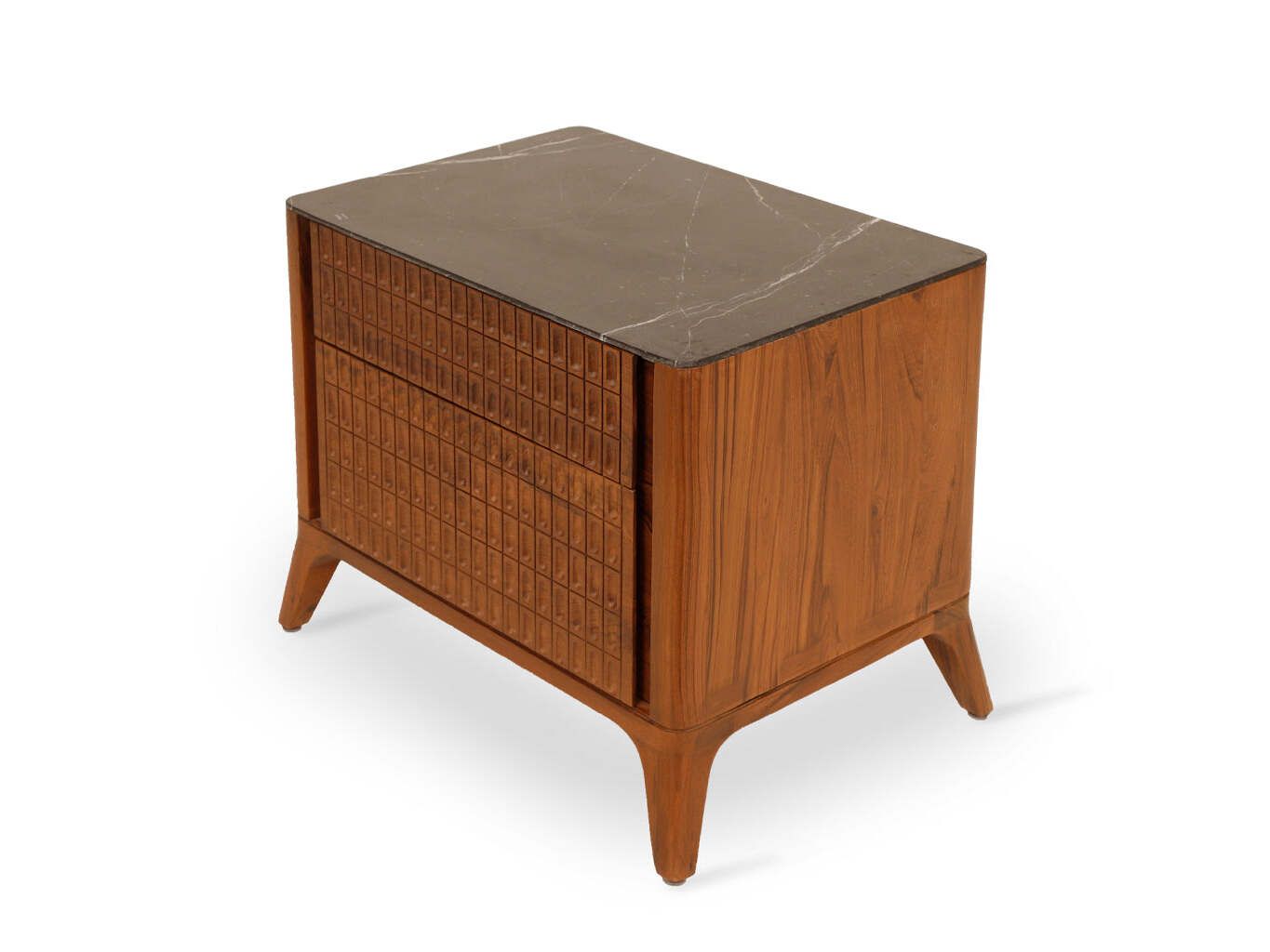 Тумбочка из тикового дерева с ящиками Alankaram PIEDRA ARCH-00042673 - Вид №2