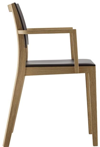 horgenglarus Штабелируемый стул из массива дерева с подлокотниками Lyra 6-550a - Вид №8
