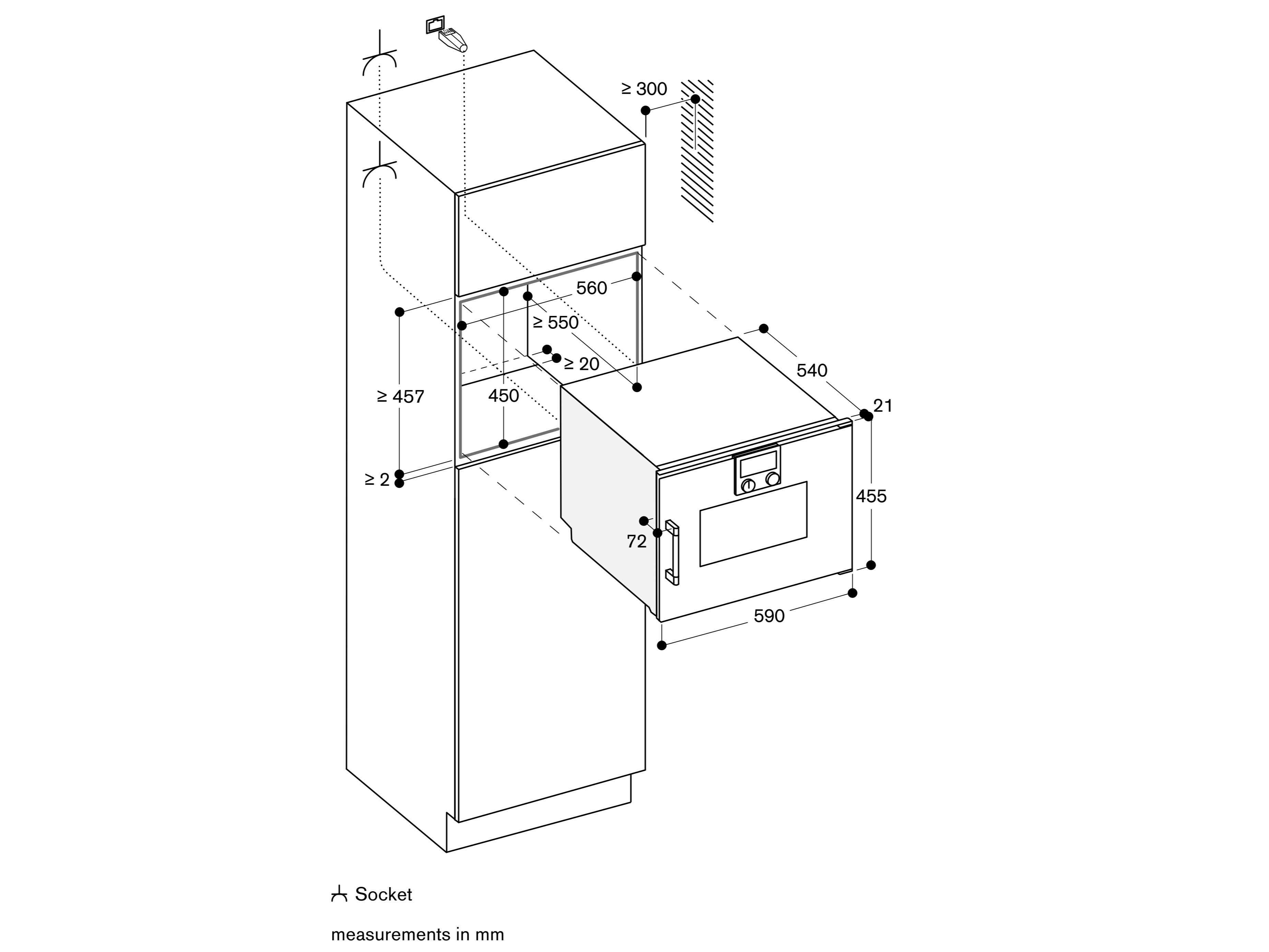 Встраиваемая Паровая печь из нержавеющей стали GAGGENAU серия 200 ARCH-00045273 - Вид №4
