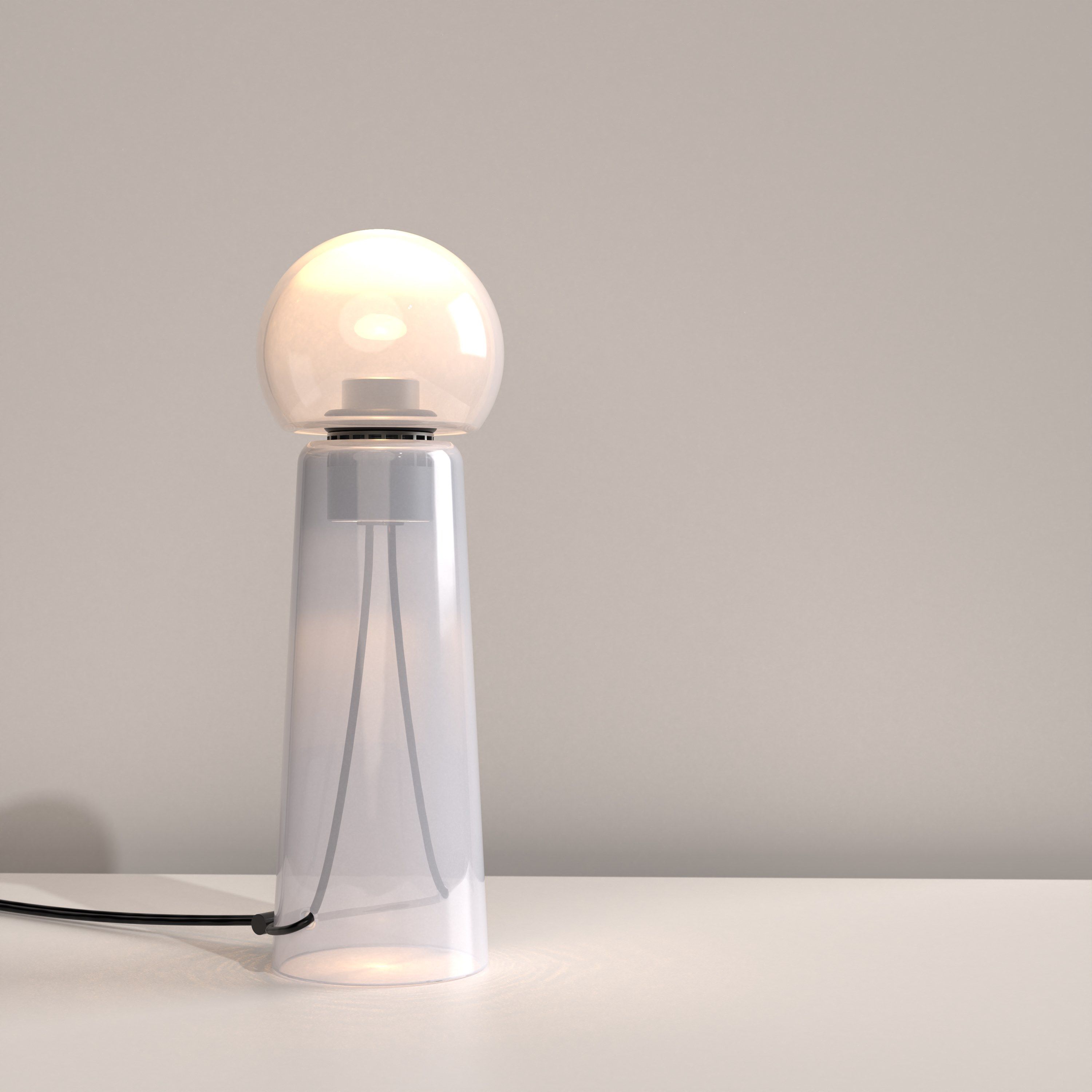 Настольная лампа из дутого стекла с диммером Darmes Gigi ARCH-00001619 - Вид №1