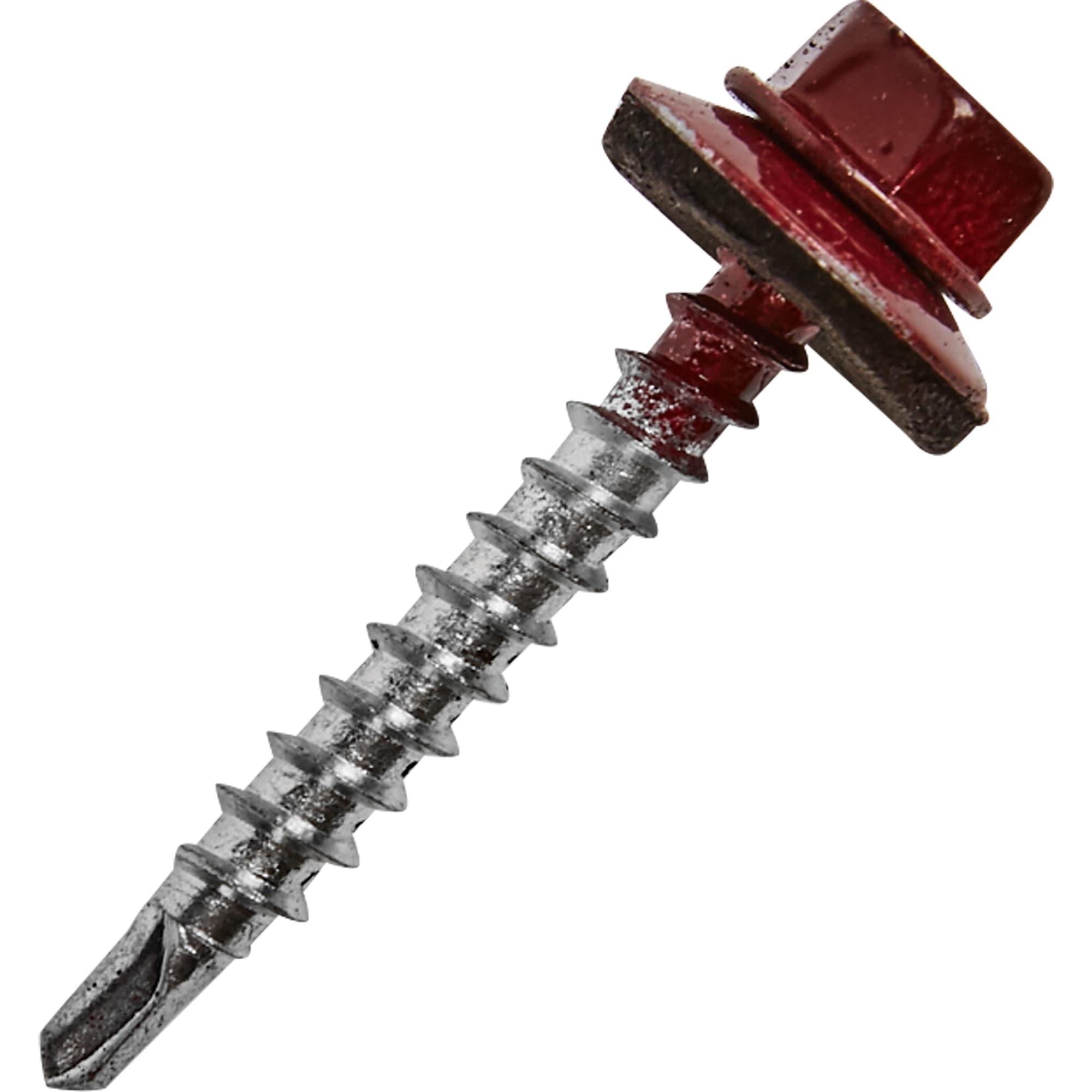 11778889 Саморезы кровельные с буром 4,8х35мм, тем.красные (250 шт) Santreyd 