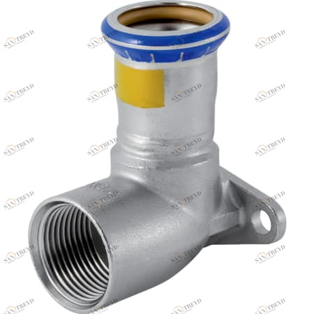 GEBERIT 34138 Водорозетка Geberit Mapress из нержавеющей стали 90° (газ) 