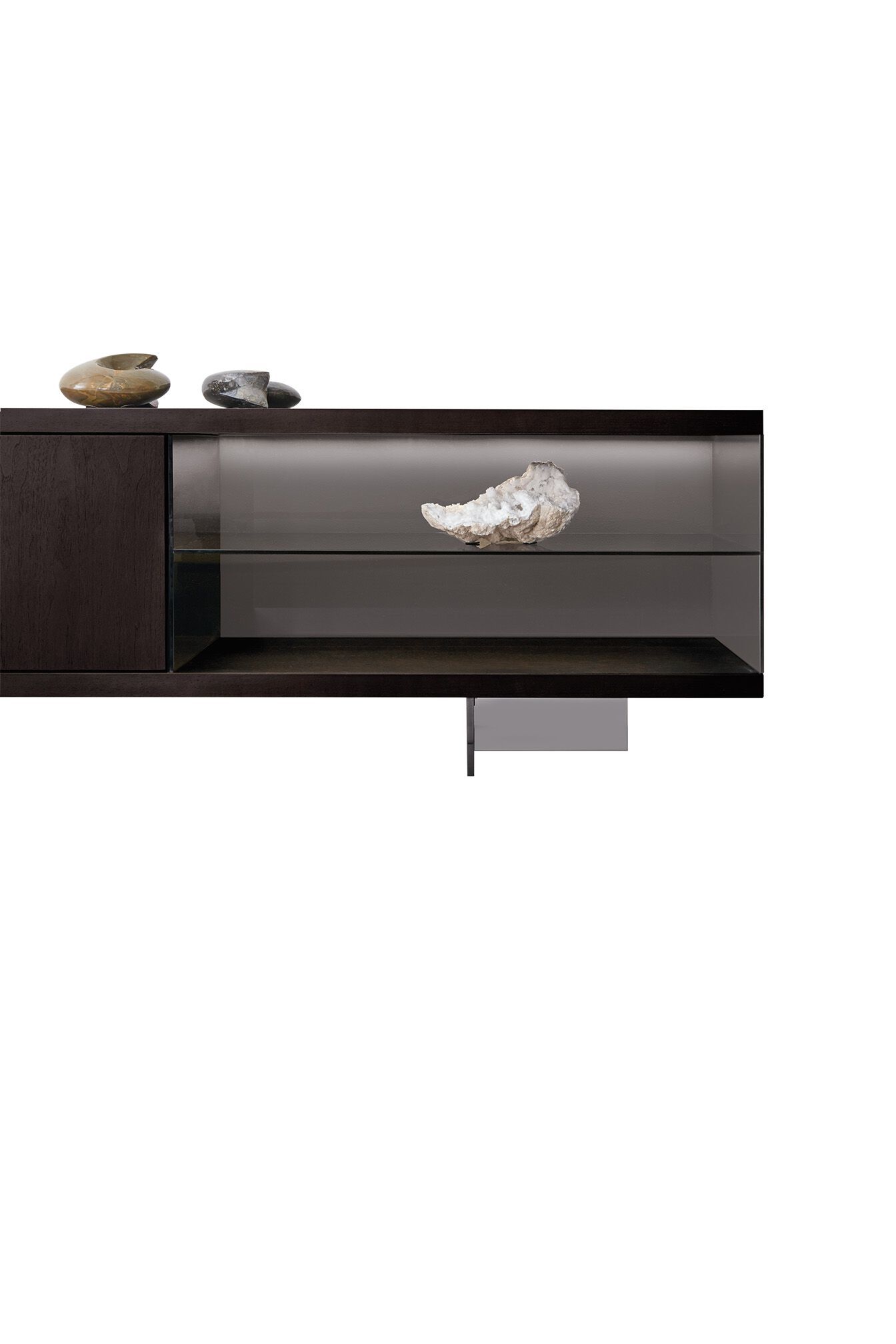 Секционный шкаф для телевизора из грецкого ореха Modesign Book ARCH-00041850 - Вид №1