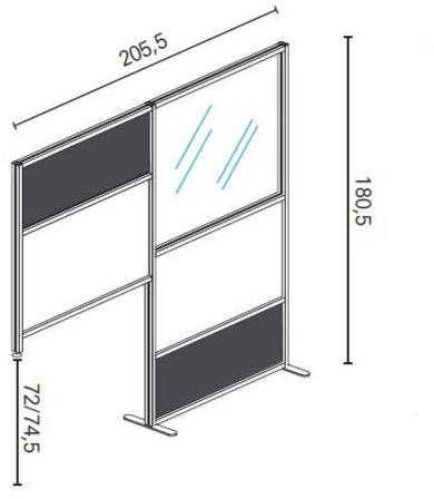 STUDIO T Офисная перегородка Protector sun-id-1355660 - Вид №1