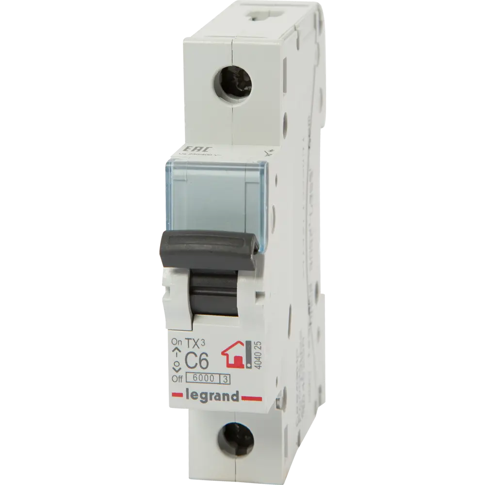 Автоматический выключатель Legrand TX3 1P C6 А 6 кА 10304315 STLM-2055133 