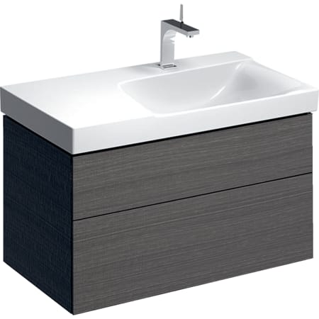 500.516.00.1 Шкафчик для раковины Geberit Xeno² с полкой, с двумя выдвижными ящиками Geberit  - Вид №7