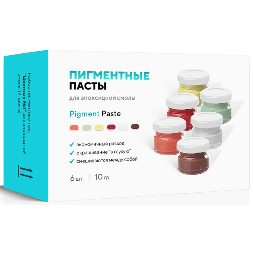 Набор пигментных паст для эпоксидной смолы Artline Creativity Цветные №1 6x10 г STLM-2178344 - Вид №1