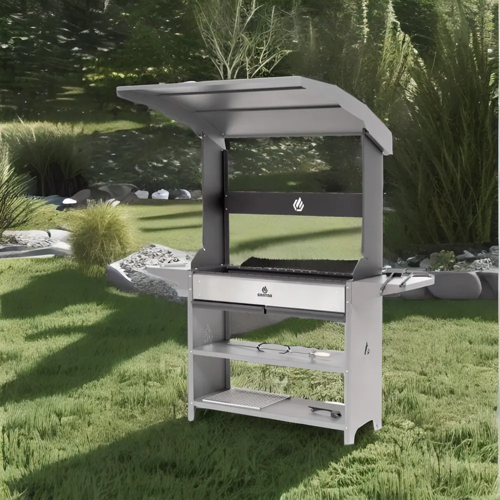 GRATAR Premium Prem 01 - стальной мангал с крышей для профессионального использования 82745318 STLM-0035323 - Вид №6