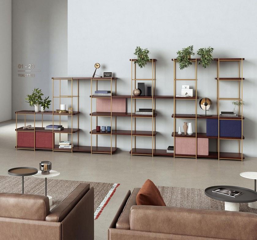 Momocca Модульный двухсторонний книжный шкаф Julia Je02 - Вид №4