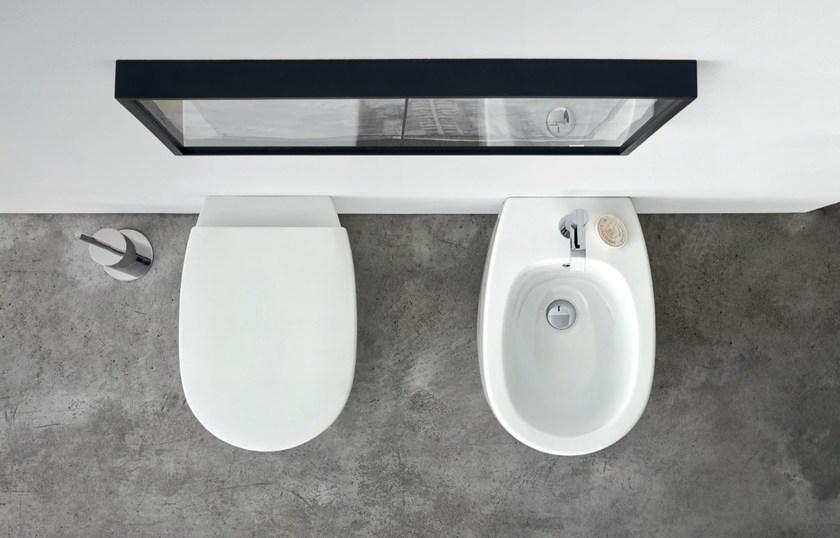 Приставной унитаз напольный Белый Nic Milk Италия sun-id-1497546 - Вид №5