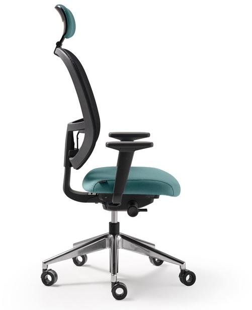 Quinti Sedute Кресло руководителя вращающееся с 5-ю спицами и подлокотниками Delta up sun-id-1410726 - Вид №1