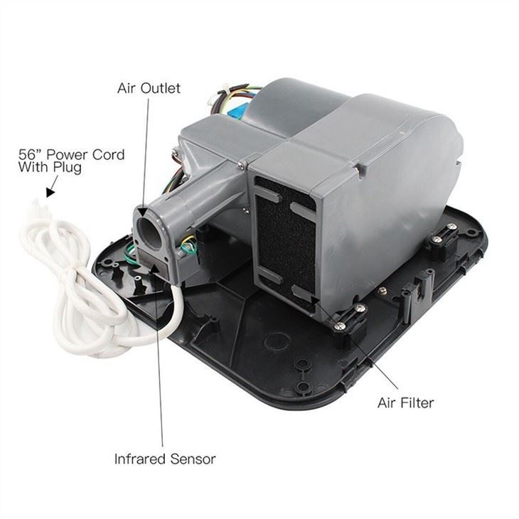 Коммерческие сушилки для рук AIKE AK2800B_330  - Вид №3