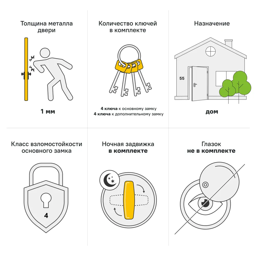 Дверь входная металлическая Фрост 98x205 см правая букле серый 89386459 STLM-2015688 Santreyd  - Вид №2