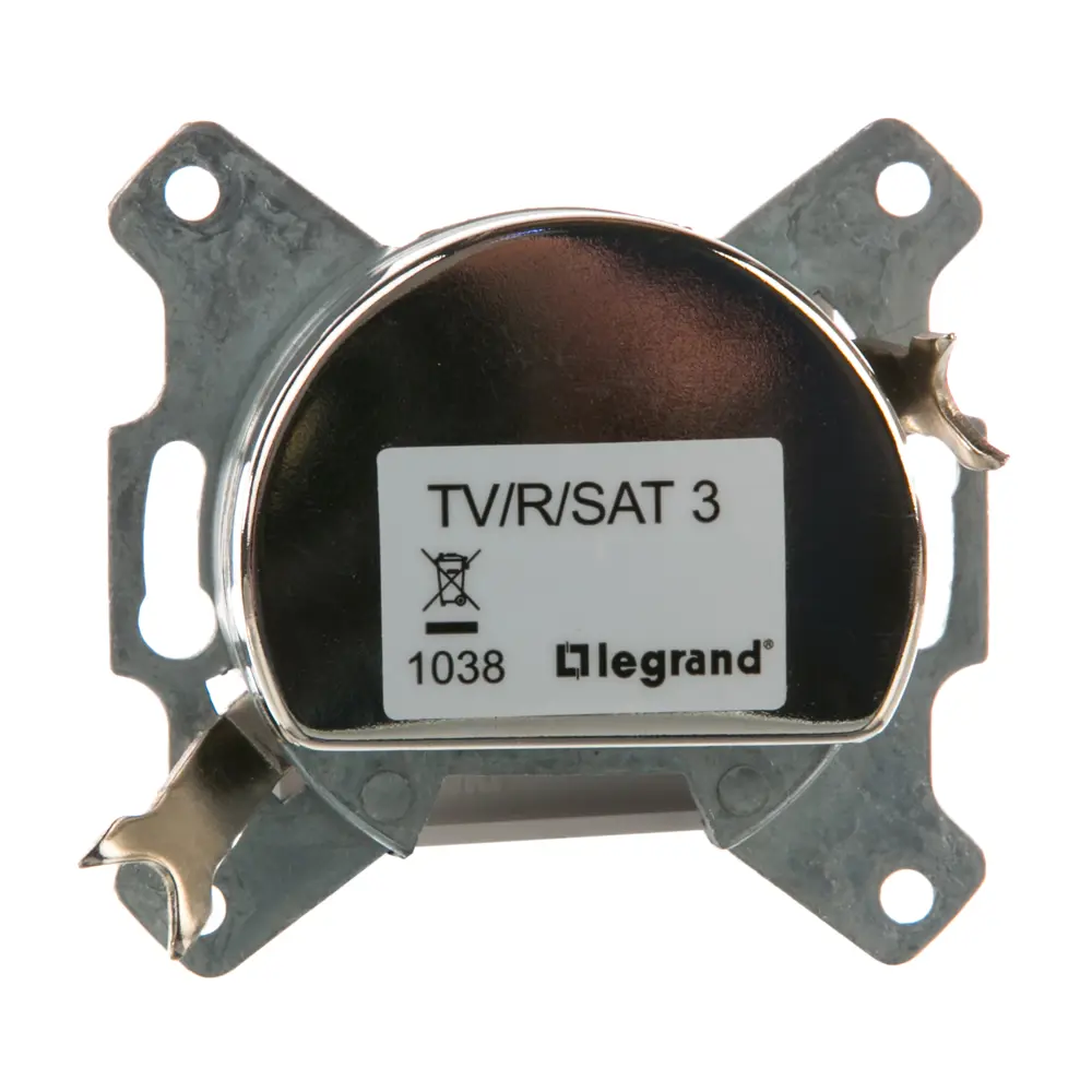 ТВ-розетка встраиваемая Legrand Cariva TV-FM-SAT звезда цвет белый 11648531 STLM-2040748 - Вид №3
