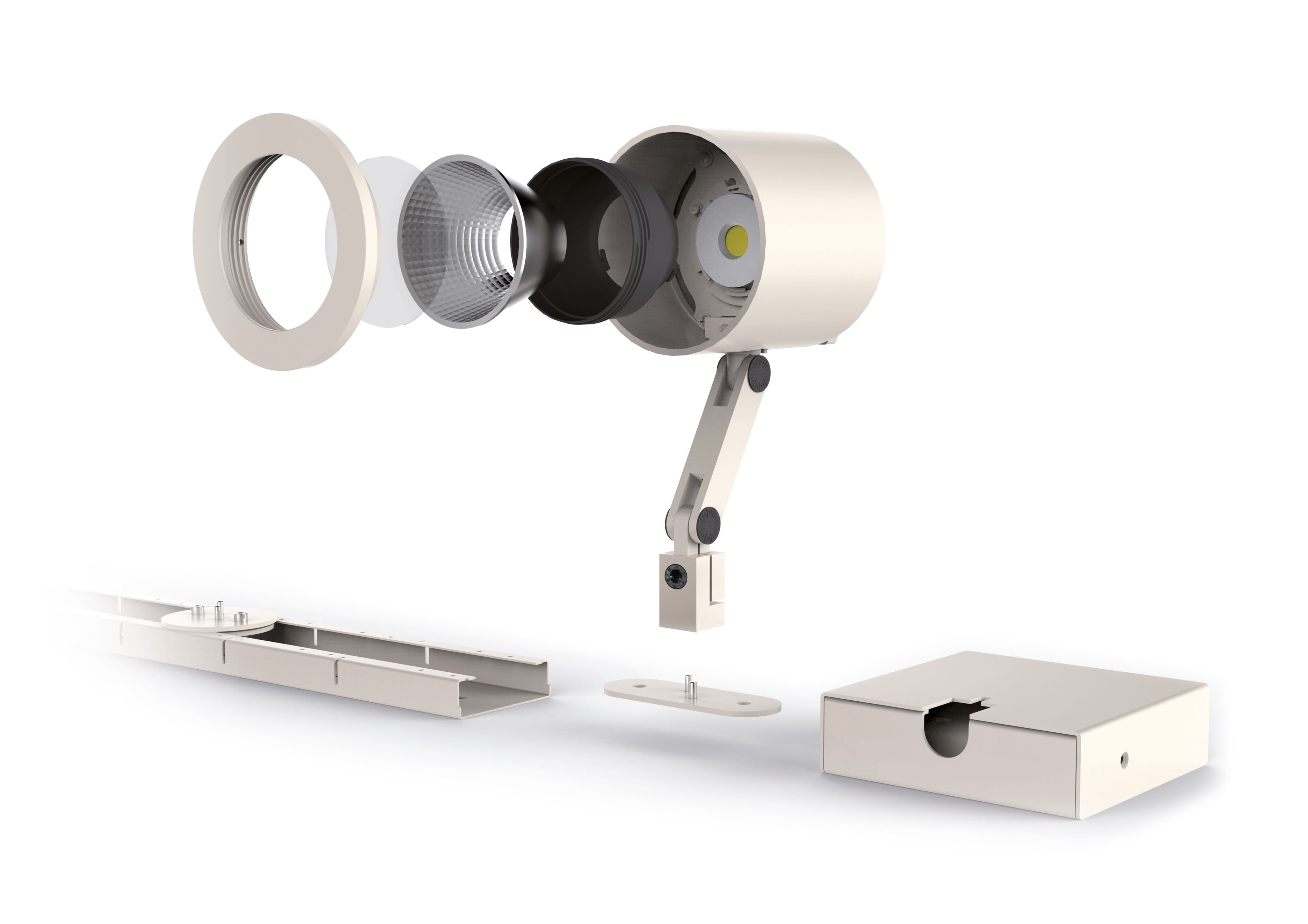 Регулируемый алюминиевый светодиодный прожектор TARGETTI CORO PICCOLO ARCH-00077681 - Вид №1