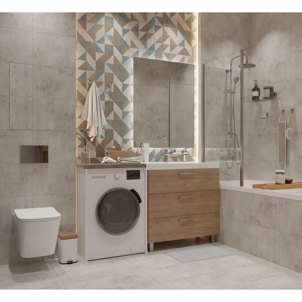 Керамин Айрон: настенная плитка серого цвета 60×30 см 88700681 STLM-0944725