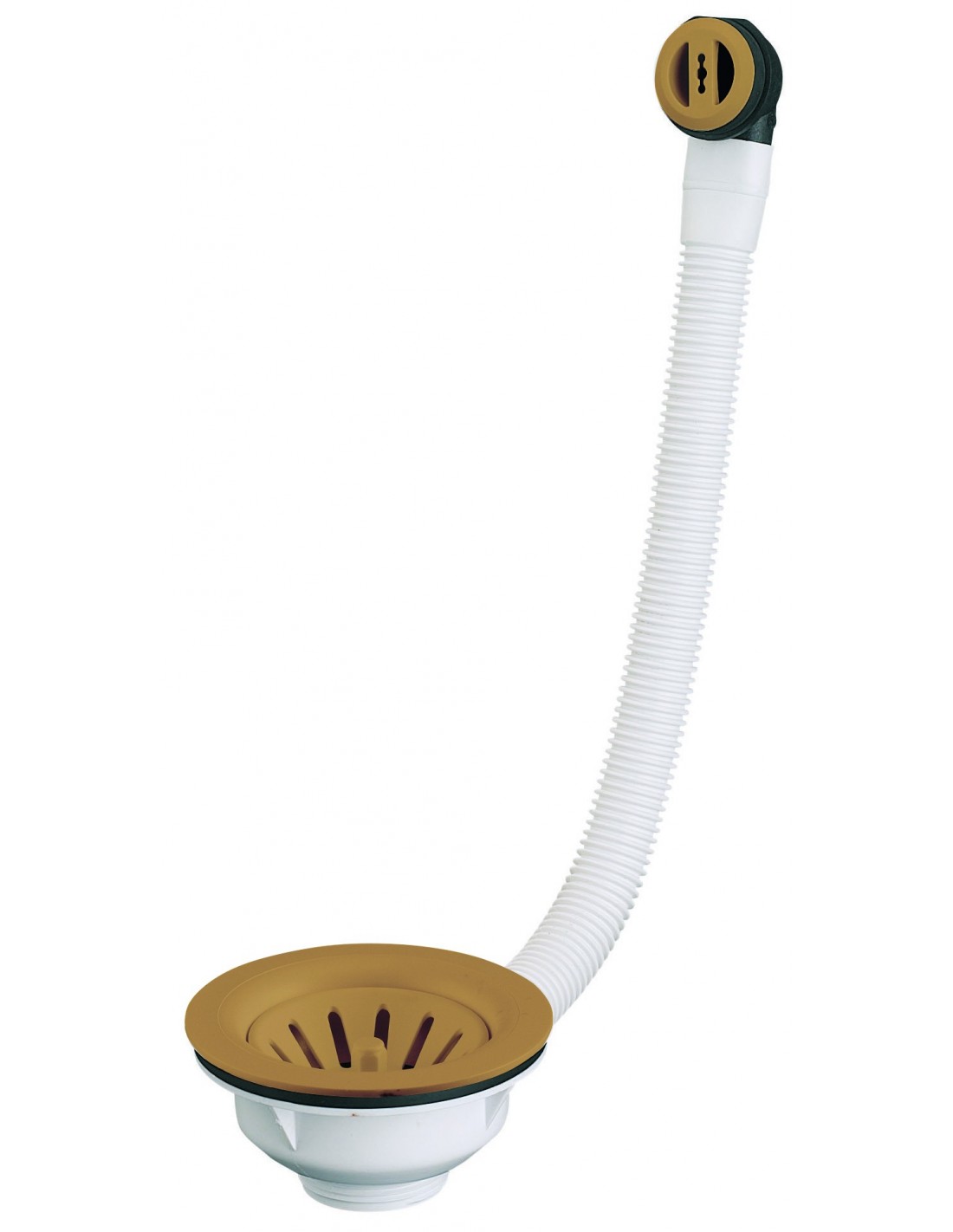 391100 151 00  Слив для раковины с переливом, Д. 90 мм, с корзиной, Д. чаша 114 мм, французский грунт Valentin Земля Франции 