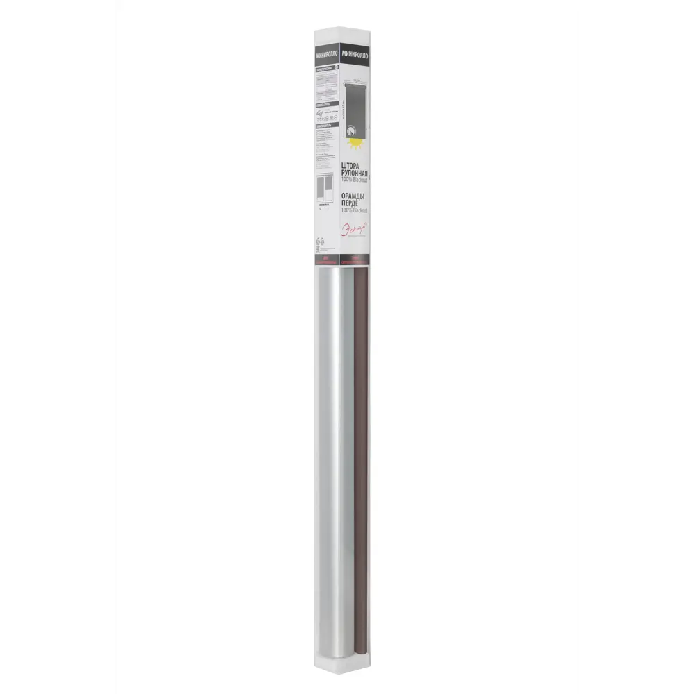 Штора рулонная блэкаут Эскар 50x160 см коричневая Terra 2 86792803 STLM-2023464 BLACKOUT - Вид №4