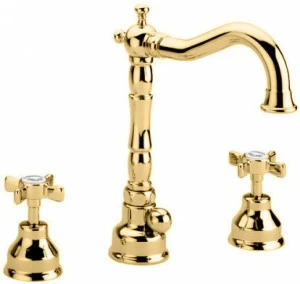 Смеситель MIGLIORE Princeton ML.PRN-812.DO для раковины - золото, на 3 отверстия