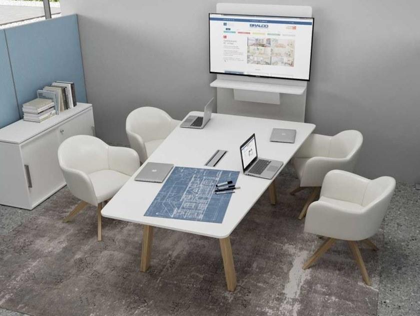 Bralco Напольная опора для монитора / телевизора из меламина Flipper sun-id-1448752 - Вид №3