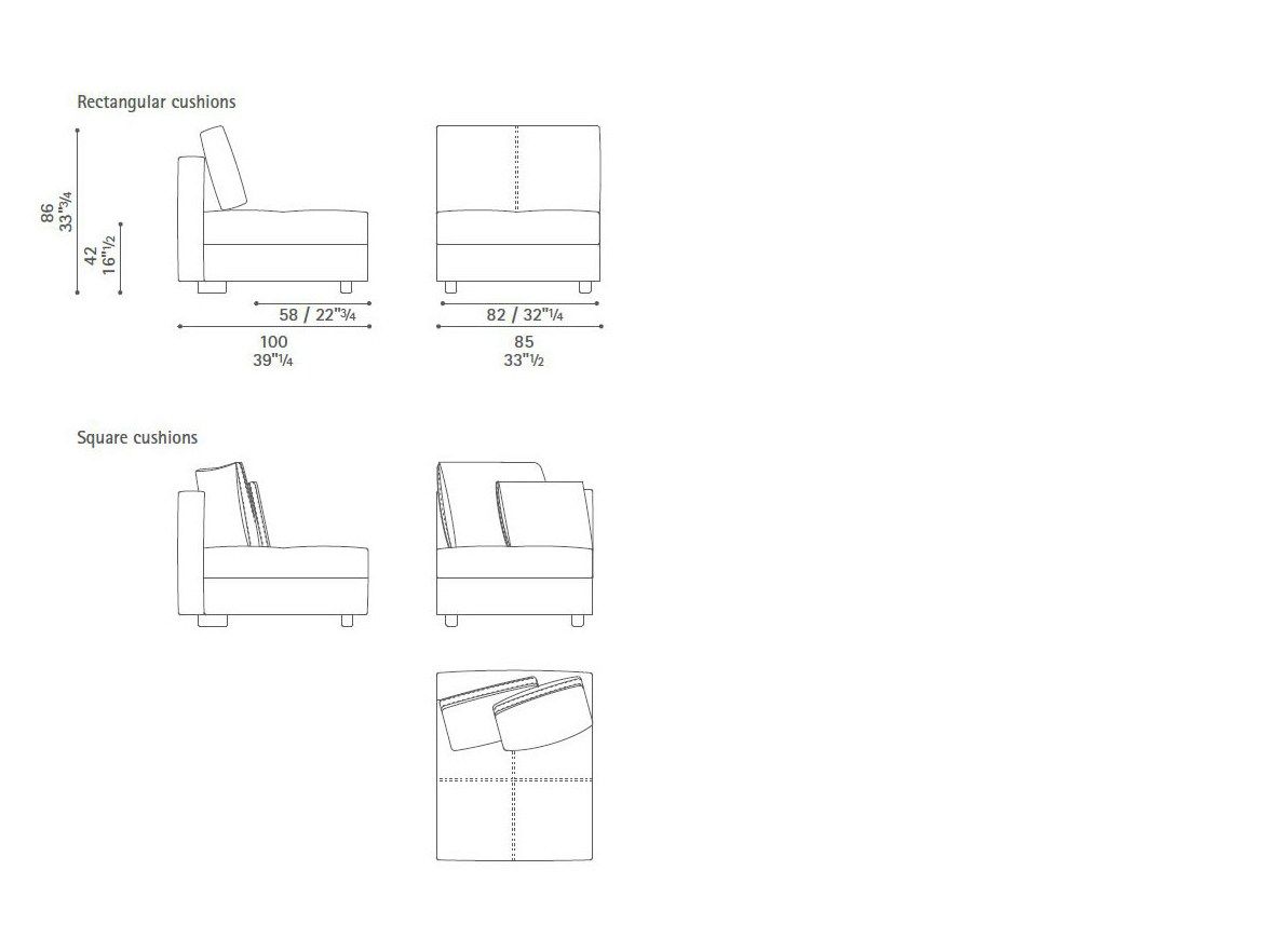 Кожаный модульный угловой диван Poltrona Frau коллекция - диваны и кресла ARCH-00060847 - Вид №27