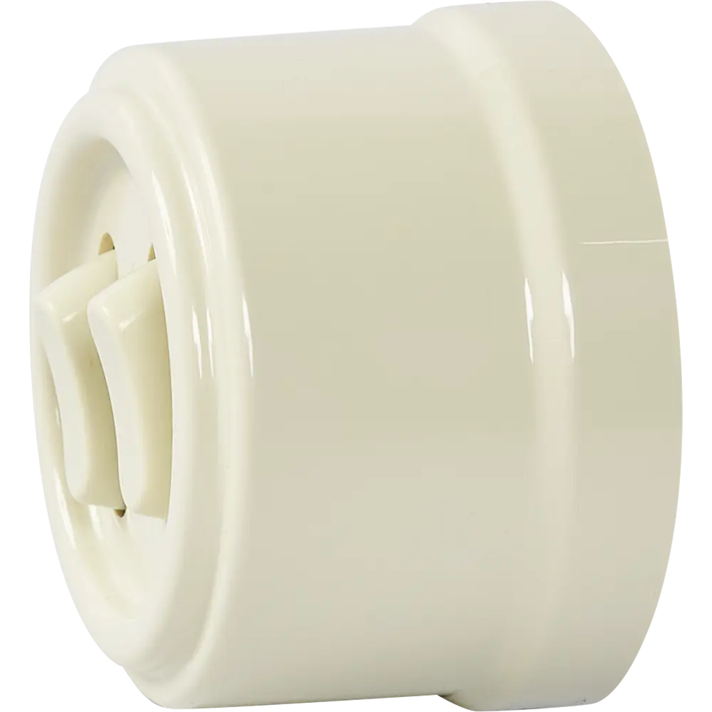 Выключатель двухклавишный Electraline проходной, цвет слоновая кость 84229200 Лофт STLM-0047233 - Вид №5