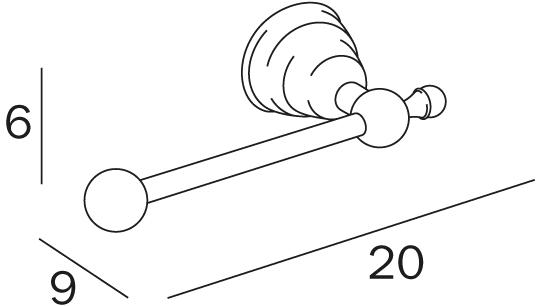 INDA® Держатель металлического рулона Raffaella A32250 - Вид №1