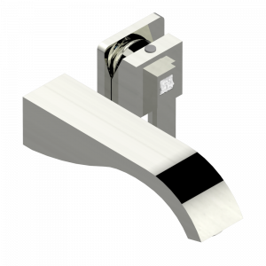 A2R-6541B Trim only for Built-in basin mixer with spout (two x 1/2'' inlets and one 1/2'' outlet), without waste Thg-paris Masque de Femme, lunaire Матовый никель