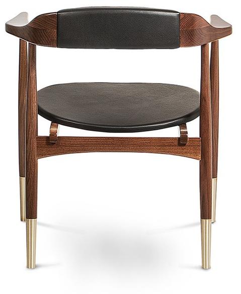 Essential Home Стул из орехового дерева с подлокотниками sun-id-1445968 - Вид №4