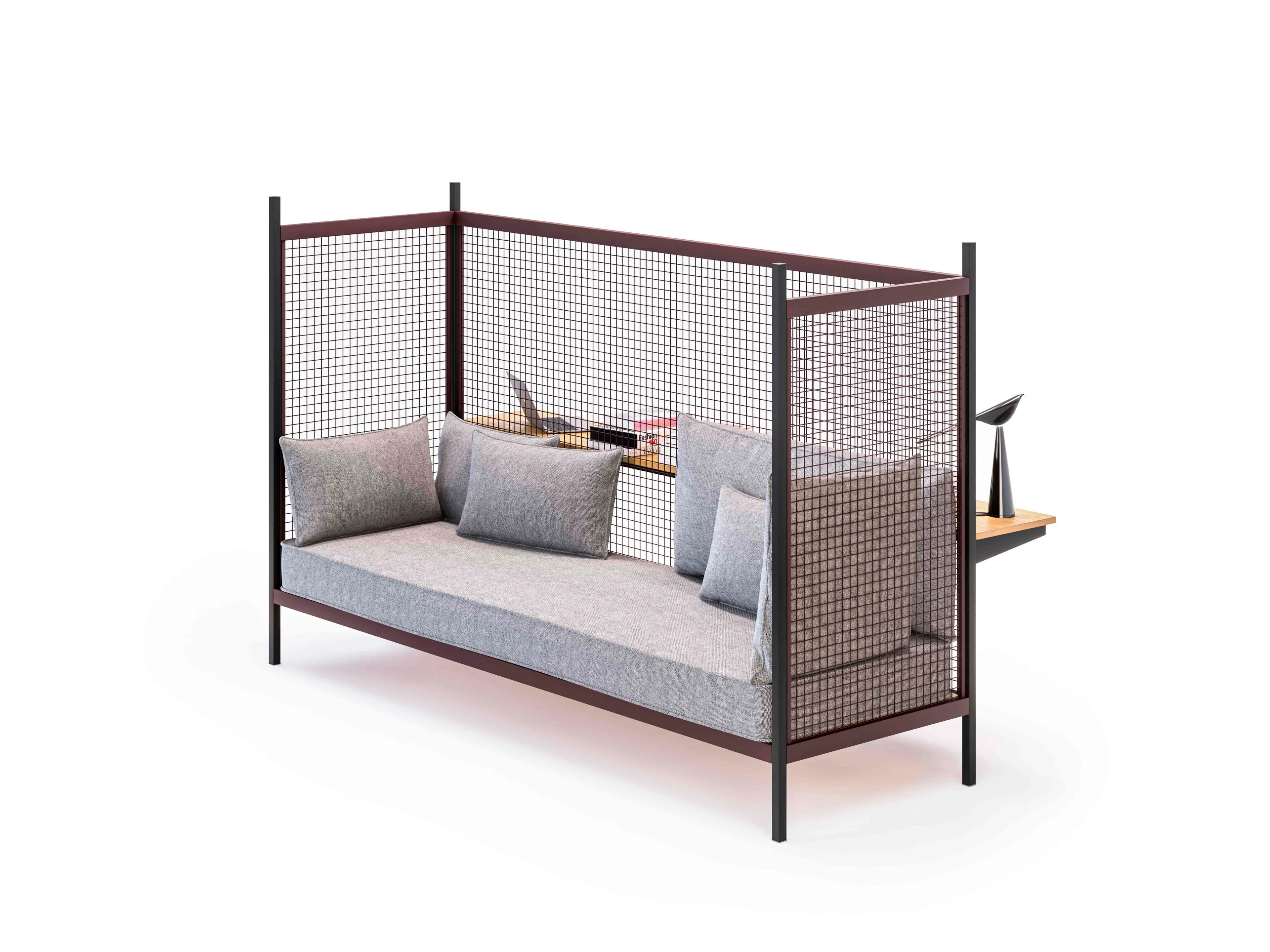 Двусторонний линейный диван с высокой спинкой Established&Sons сетка ARCH-00031066