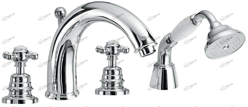 Fir Italia Комплект для ванны с ручным душем на 4 отверстия Melrose 20 2047312