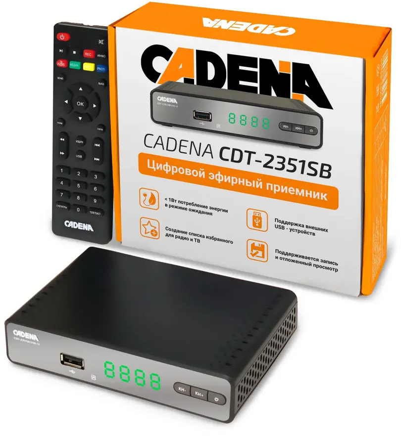 Цифровой эфирный ресивер Santreyd Cadena с функцией записи на USB 89221661