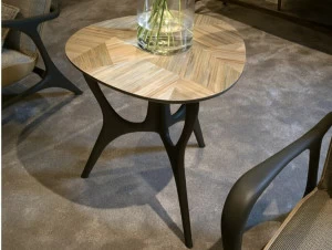 Bellotti Ezio Журнальный столик из ясеня с вощеной соломенной столешницей Gea 2019-28