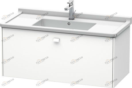 BR404301818 Brioso Тумбочка подвесная Белый матовый, декор Duravit