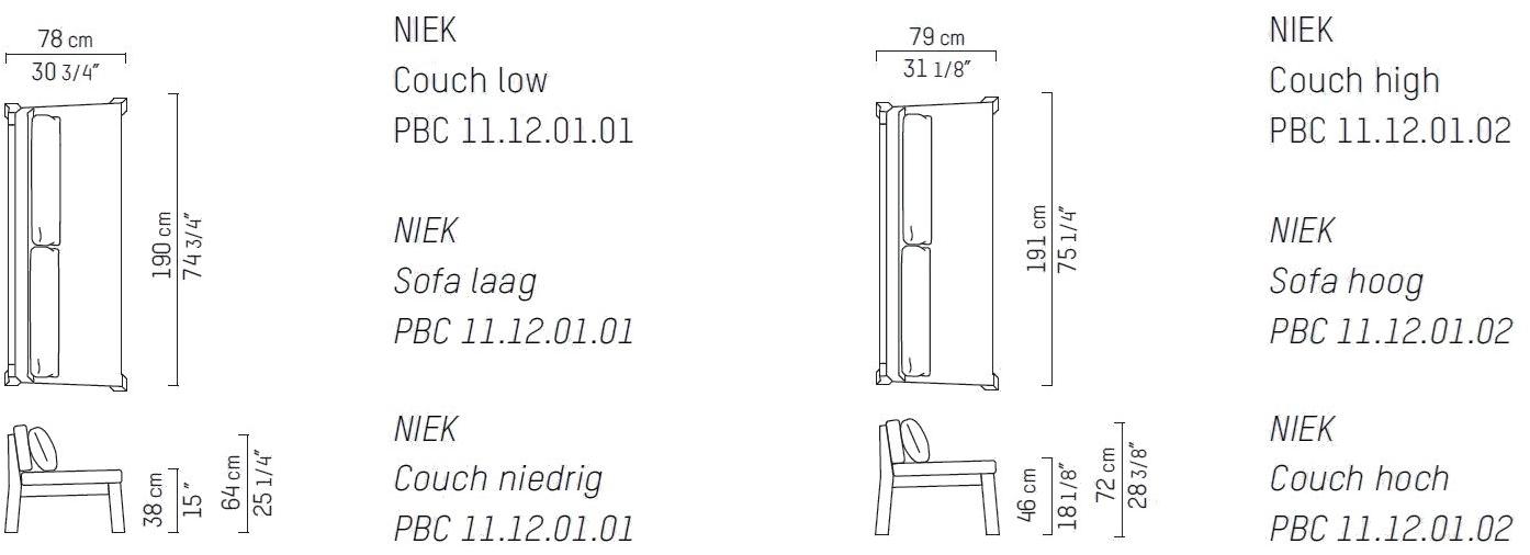 Piet Boon Садовый диван из дерева Niek & anne outdoor Pbc 11.13.01.01/02 - Вид №1