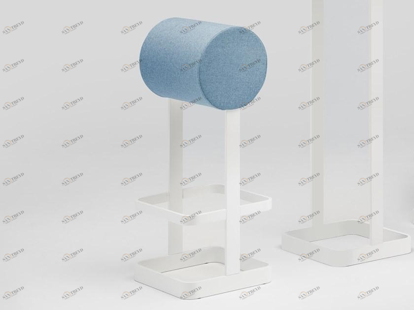 Ultom Табурет высокий, обитый тканью, с подставкой для ног Po-sto sun-id-1386400