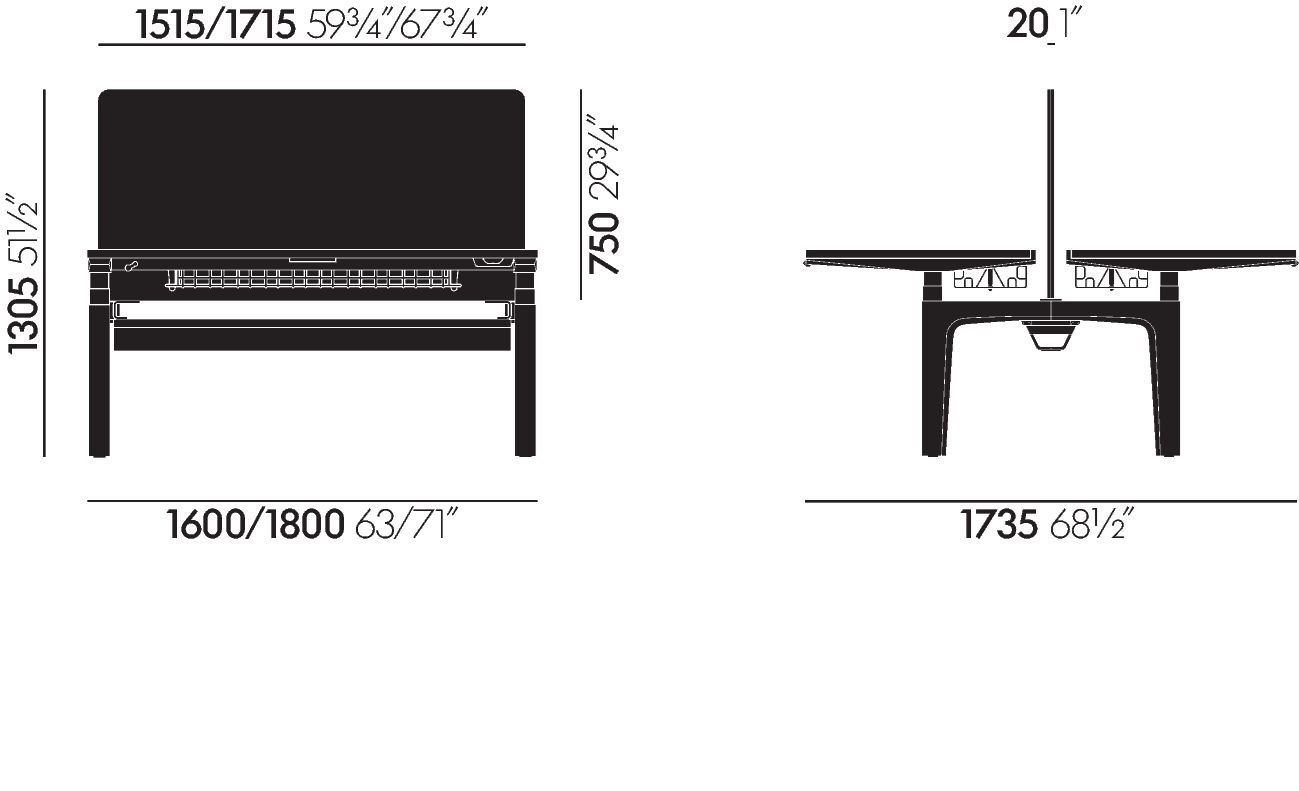 Множественный прямоугольный стол VITRA CDS ARCH-00096468 - Вид №88