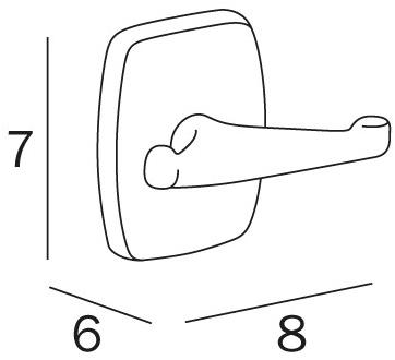 INDA® Металлический крючок для халата Export A22210 - Вид №1
