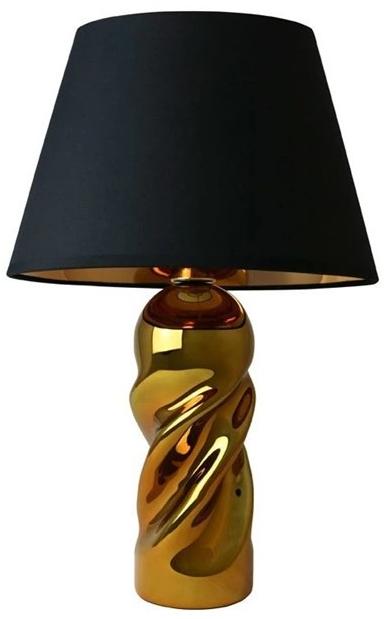 Mineheart Настольная лампа из стекла с тканевым абажуром  Lig/061  - Вид №2