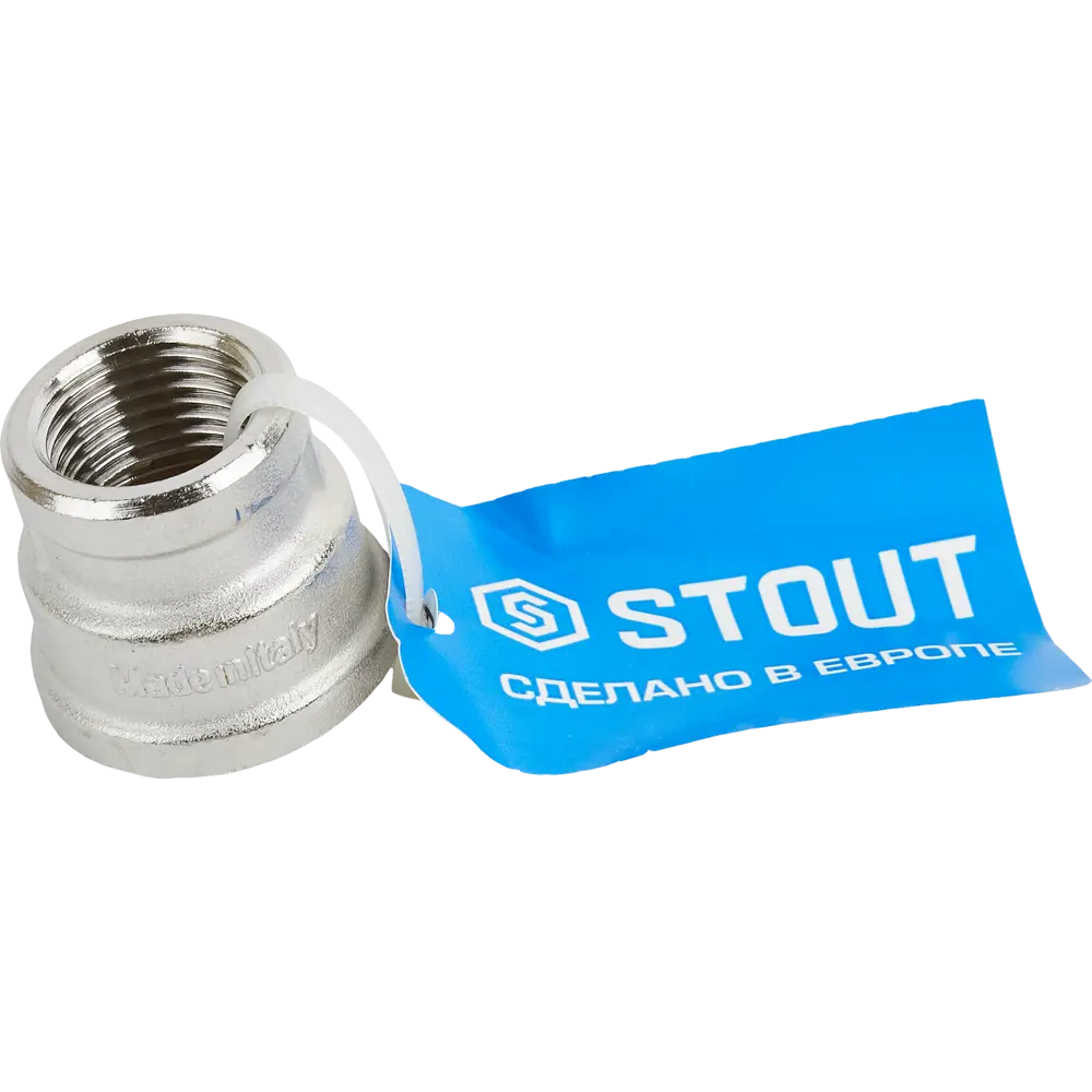 Муфта переходная STOUT 3/4"x1/2" для металлопластиковых и полипропиленовых труб 82238866 STLM-0806015 - Вид №2