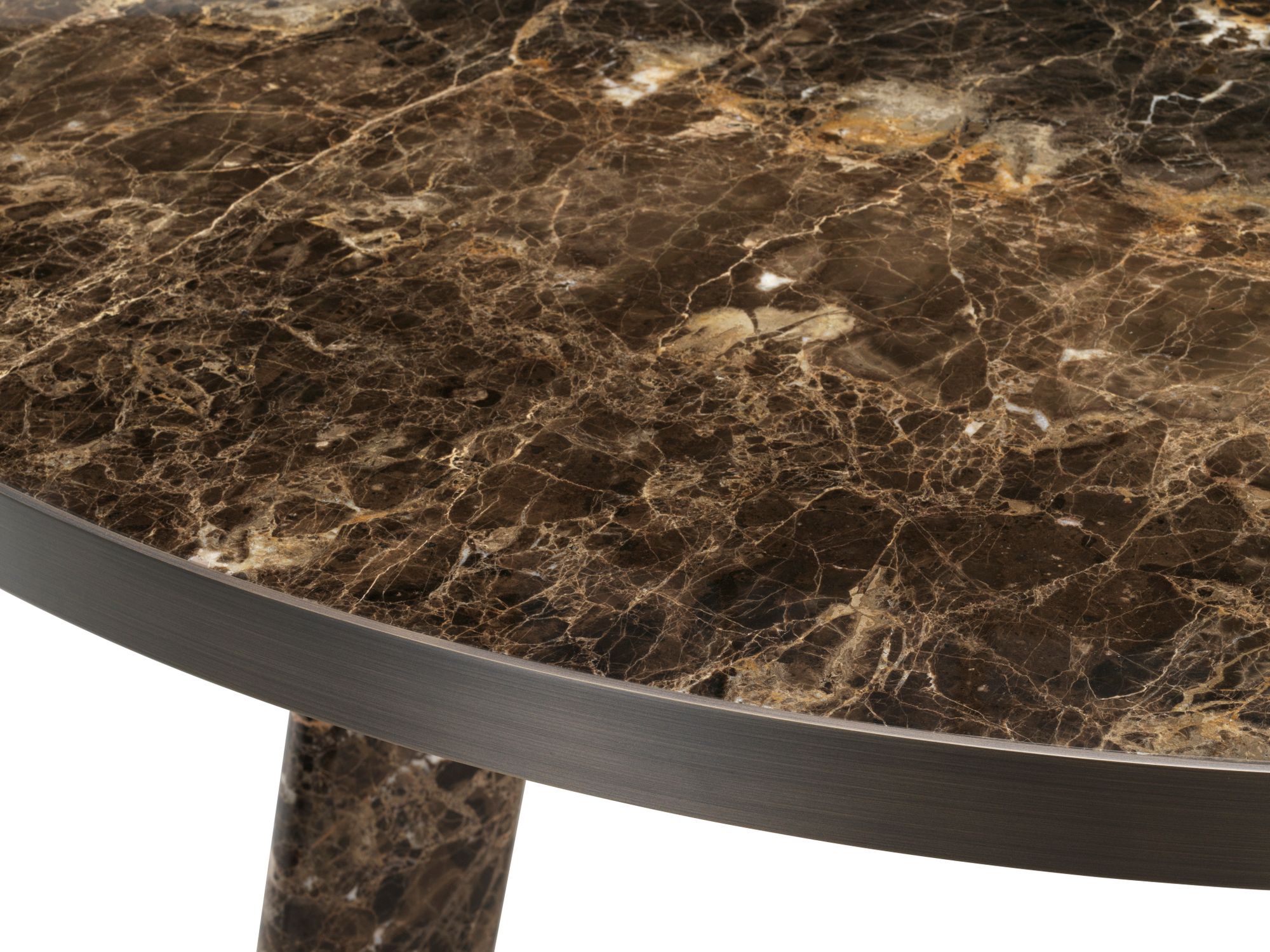 Круглый мраморный стол Dark Emperador с Lazy Susan GHIDINI1961 Native ARCH-00073380 - Вид №4