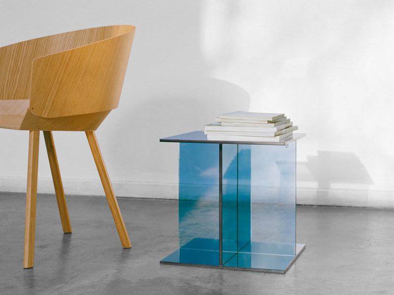 e15 Квадратный стеклянный журнальный столик  Ct08  - Вид №2