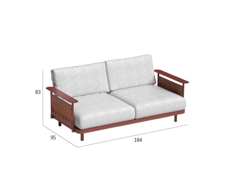 2-местный металлический садовый диван VINEKO Soul ARCH-00086027 - Вид №4