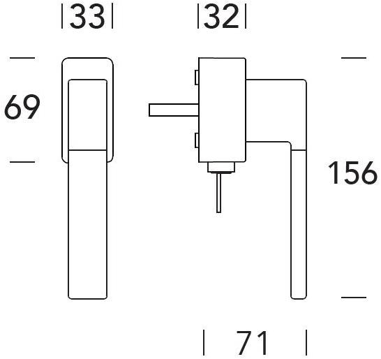 Reguitti Оконная ручка ДК из замака с замком B-arte sun-id-1476947 - Вид №1