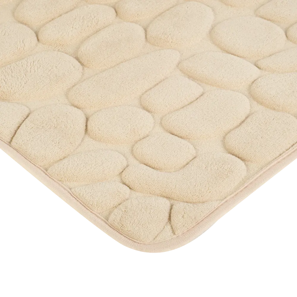 Коврик для ванной Grampus 80x50 см цвет бежевый STLM-2129909 - Вид №1