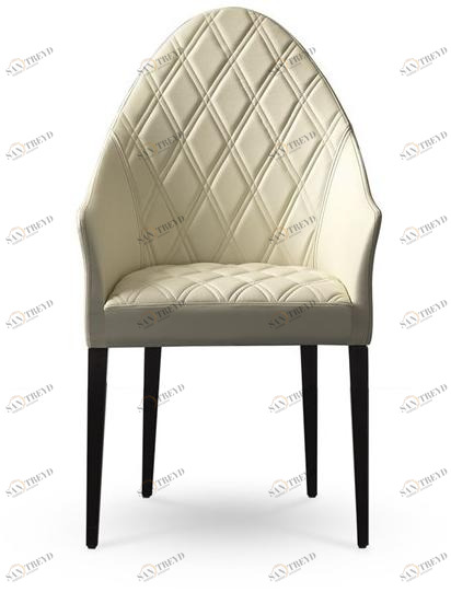 Reflex Мягкое кожаное кресло с подлокотниками с высокой спинкой Peggy sun-id-1515086