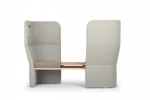 ORFF0H Фронтальный диван с высокой спинкой и деревянным столиком True Design Oracle