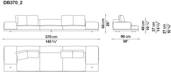 B&B Italia Кожаный диван Dock sun-id-1441060 - Вид №118