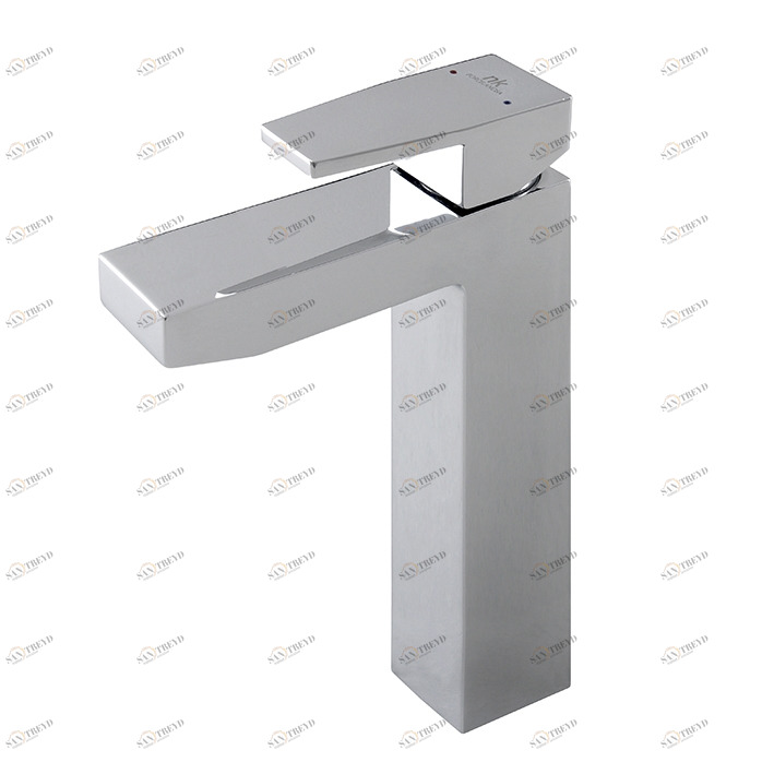 Однорычажный смеситель для раковины с высоким изливом, керамическим картриджем Ø35 мм, соединения 3/8 ”, 370 мм. длинные шланги, всплывающий сливной комплект 1 1/4 дюйма и аэратор «плюс». Расход 12,01 л / мин. при 3 барах.  Acro n open NOKEN 100123628  CH 